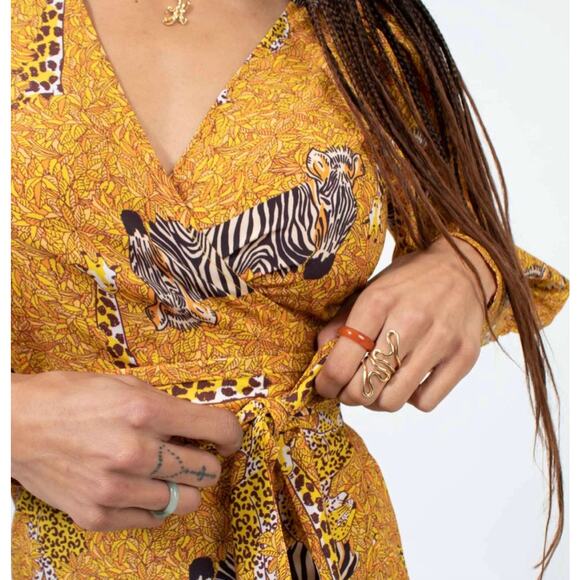 Rhode Resort Aspen Serengeti Wrap Maxi Dress - Picture 5 of 10